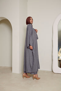 Nour Set Open Abaya